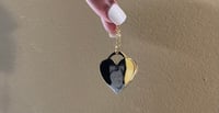 Image 2 of Lovely 3D portrait heart necklace 