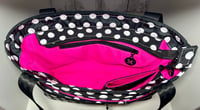 Image 3 of Black & Hot pink tote