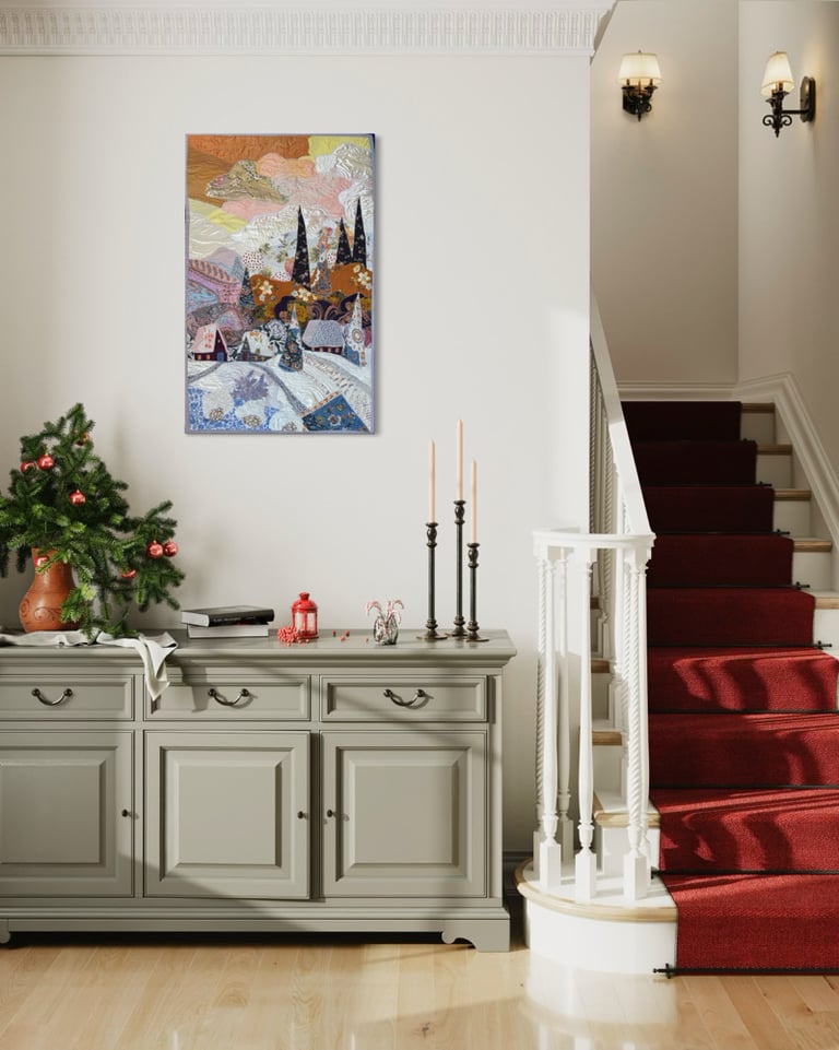 ʼWarm winter sky’ - large winter landscape, 91x58 cm Image 7