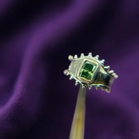 Image 2 of Narrow Asymmetrical Ring Green