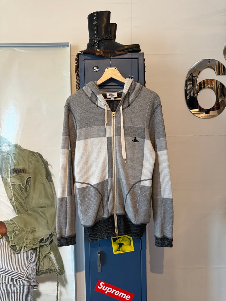 Image of Vivienne Westwood Patchwork Embroidered Zip Up
