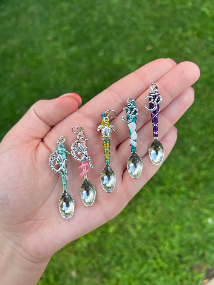 Image of Metal Charm Mini Spoons