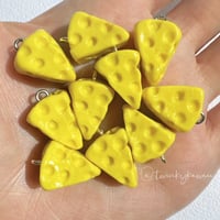 Image 1 of Miniature Cheese - Polymer Clay Charm