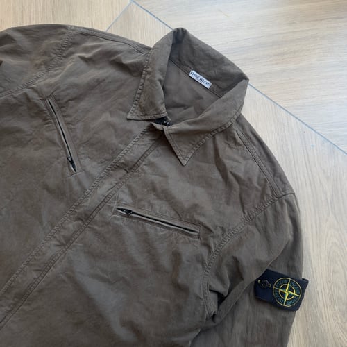 Image of AW 2003 Stone Island Zip Up Overshirt, Size Medium