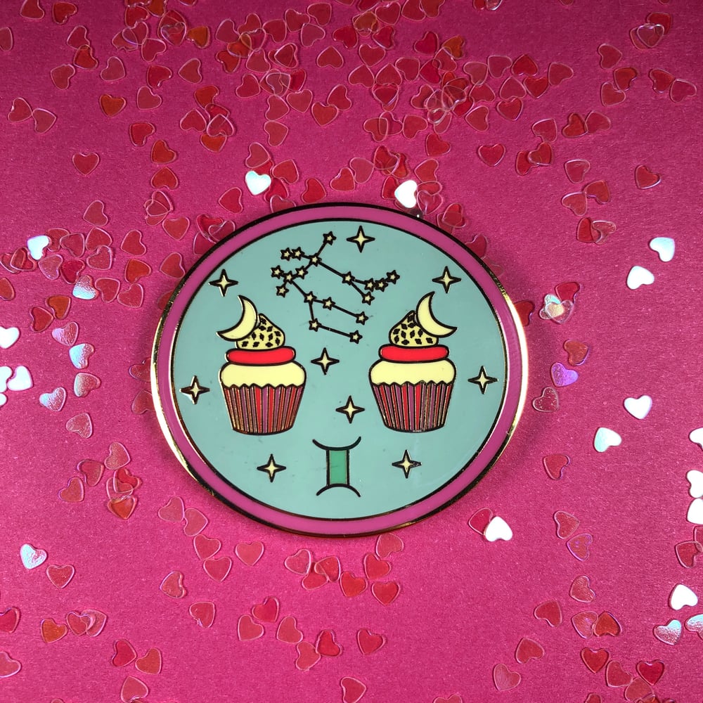 Image of Gemini Cupcake Pin