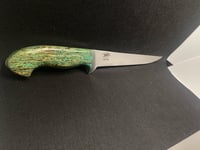 Image 1 of Fillet knife dyed hemp handle