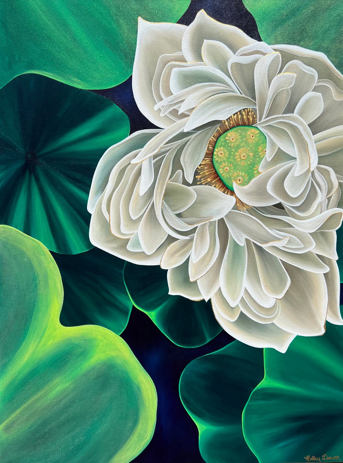 Blooming Lotus | Original Art by Halley Dawn