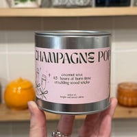 Image 3 of champagne pop scented paint can candle