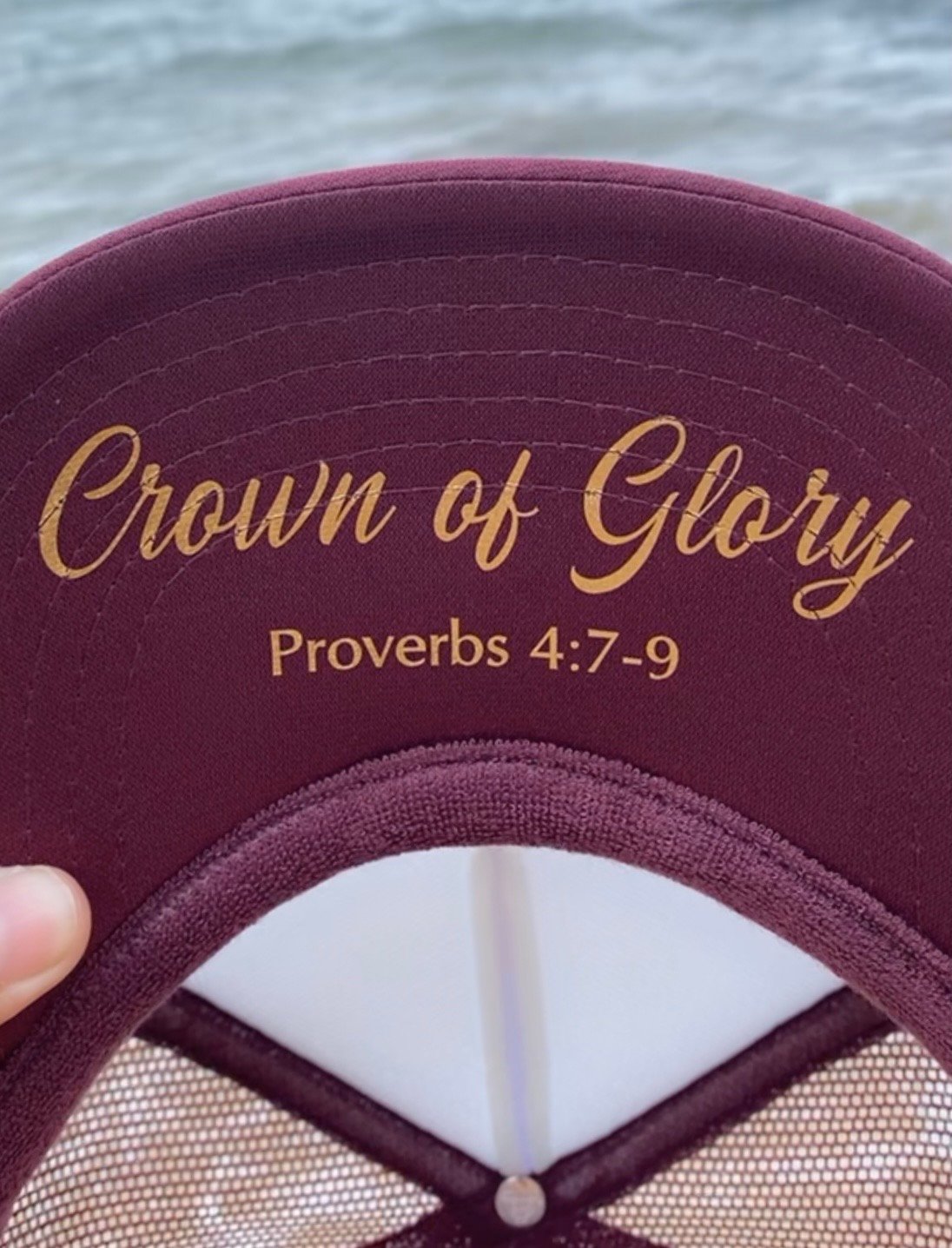 Image of Crown of Glory Lei Po’o Trucker Hat