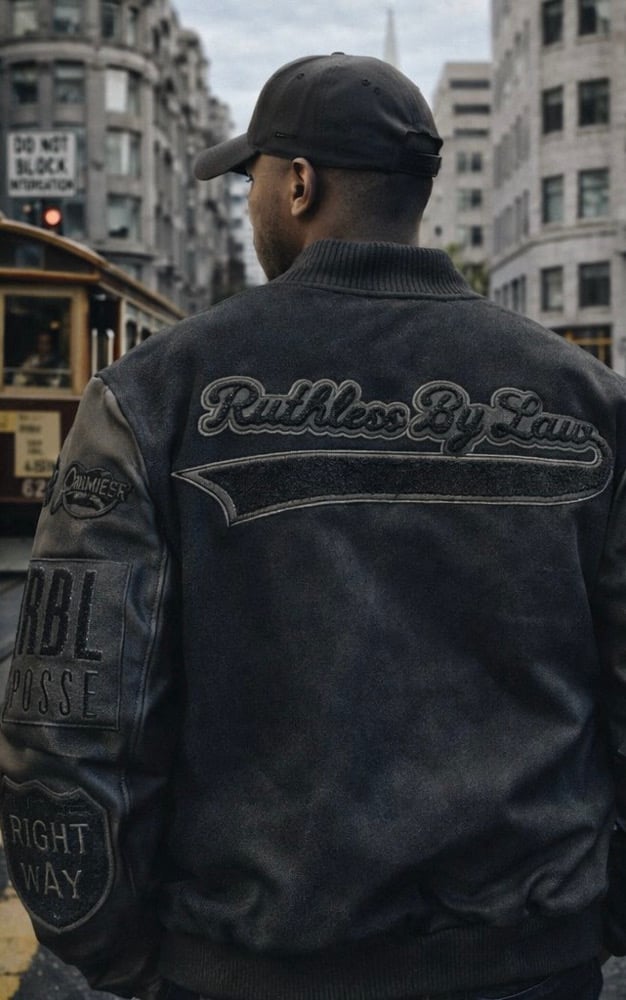 Image of RBL Posse Varsity Jacket (The BlackOut Edition)