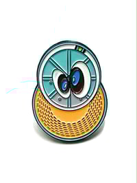 Image 1 of Peach Mint Pin (GITD)