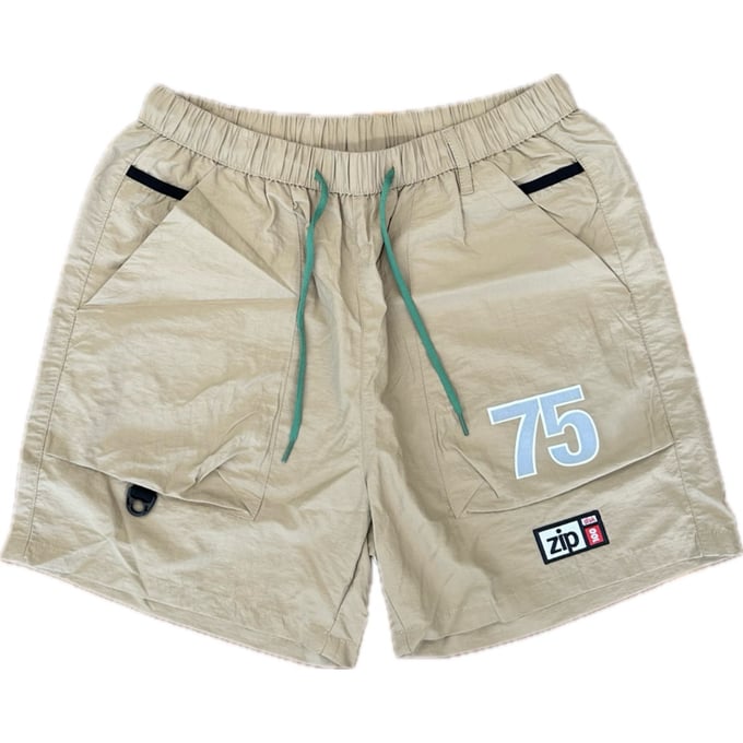 Image of 75 Zip 100 Shorts BEIGE