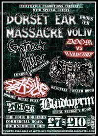 DORSET EAR MASSACRE VOL. IV: DOOM VS HARDCORE SPECIAL ADVANCE TICKETS