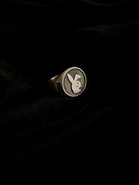 Image 3 of SADBOY BUNNY RING SILVER