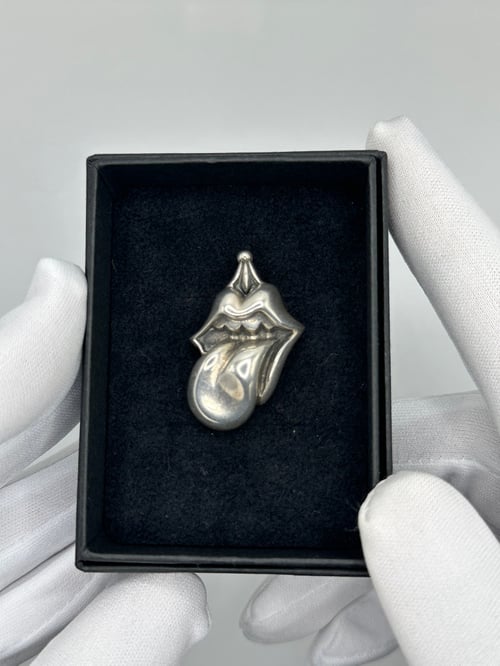 Image of Rare 2002 Chrome Hearts Sterling Silver Rolling Stones Pendant