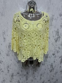 Image 4 of Pippa Crochet Bell Sleeve Top 