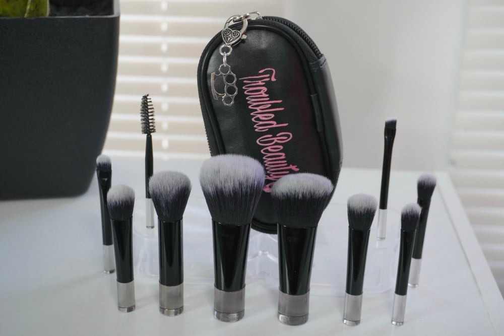 Image of Troubled Mini Travel Makeup Brush Kit