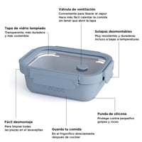 Image 5 of Tupper NUOC Solen 650ml Azul