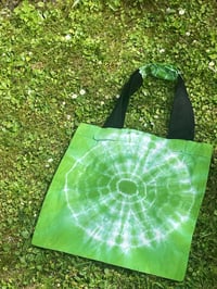 Image 1 of Green Adire Tote Bag 2 : Decision Sacred Art Gallery