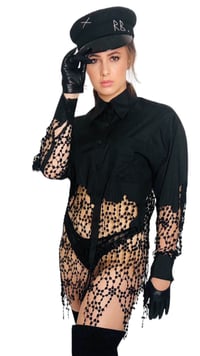 Image 1 of Karl Lagerfeld Netted Blouse