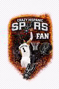 Image 2 of Crazy Hispanic spurs fan