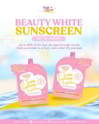 Image 2 of You Glow Babe - BEAUTY WHITE SUNSCREEN SPF50 - 2pck/50g