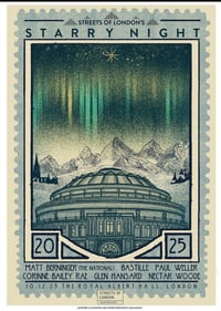 Streets Of London’s Starry Night Screen Print by Jon Mackay