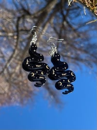 Black Snake Earrings 