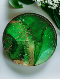Image 6 of Set of 4 Epoxy Resin Art Coasters 'The Seeker'