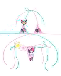 Image 1 of Kuromi&mymelody micro top set