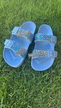 Image 1 of Black Lives Matter Sandals (Size 8)