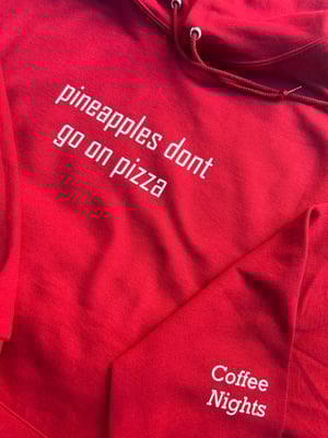 Image of No Pineapples Cardinal Red Hoodie