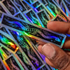 The Snake Phases Holographic Sticker