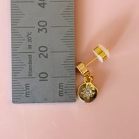 Image 4 of Little Circle and Star on a circular ear stud