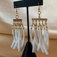 Image 4 of Raijin Dentalium Earrings