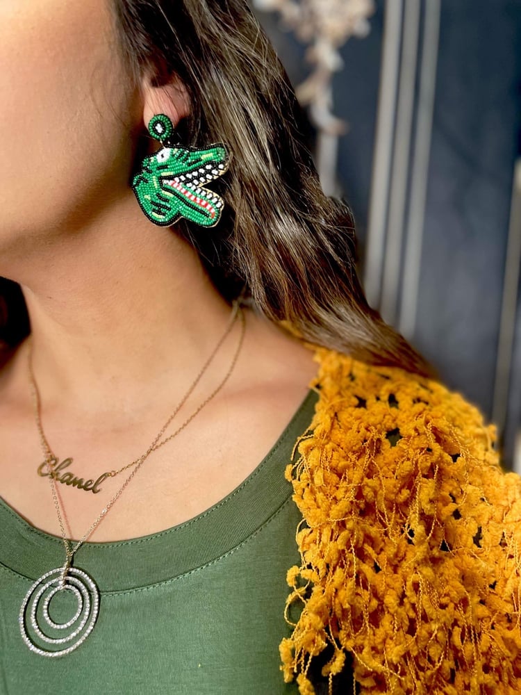 Image of Gator girl earrings 