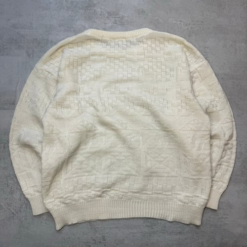Image of 80s Chemise Lacoste Knitted Sweatshirt, size xs