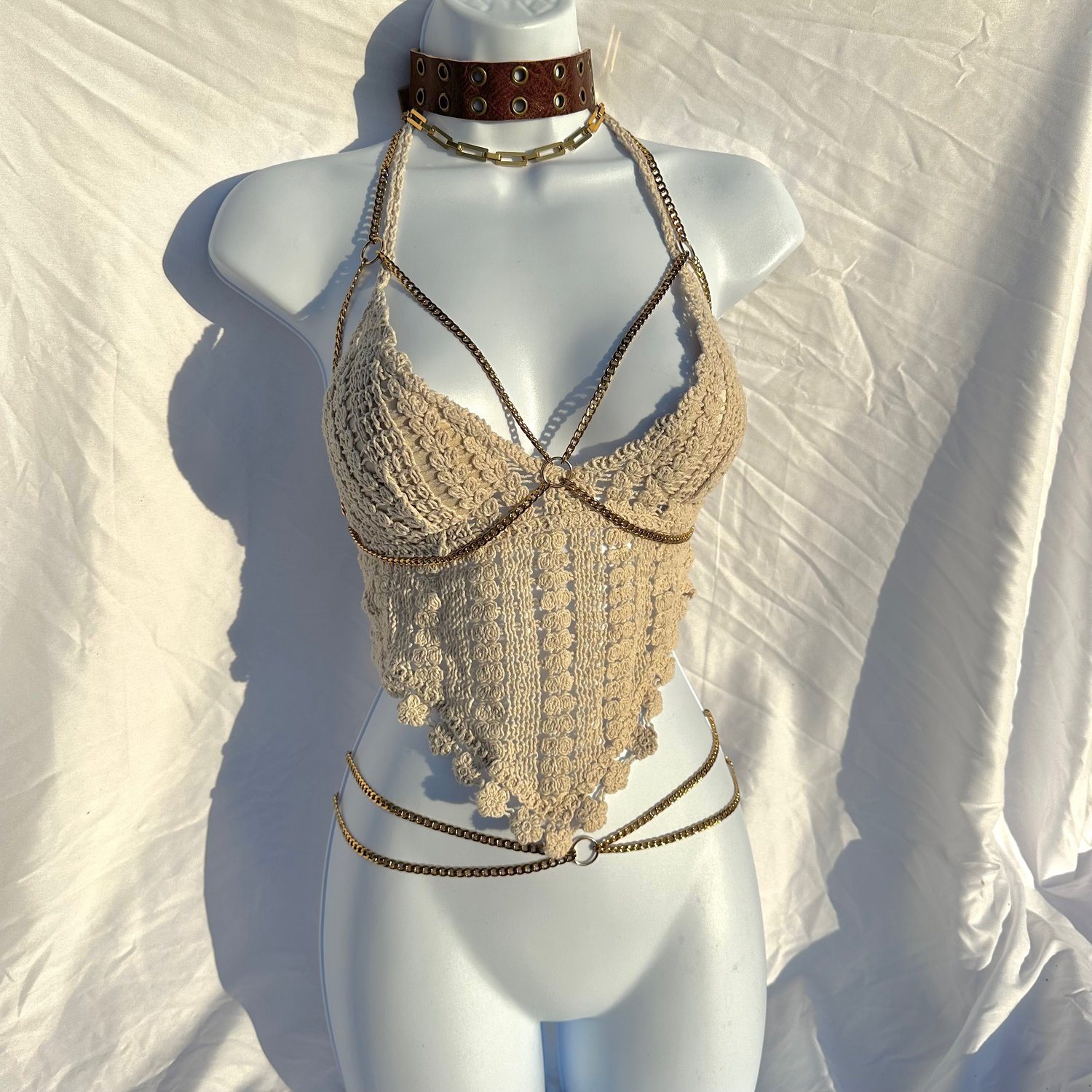 Image of Golden Girl Chain Harness Set