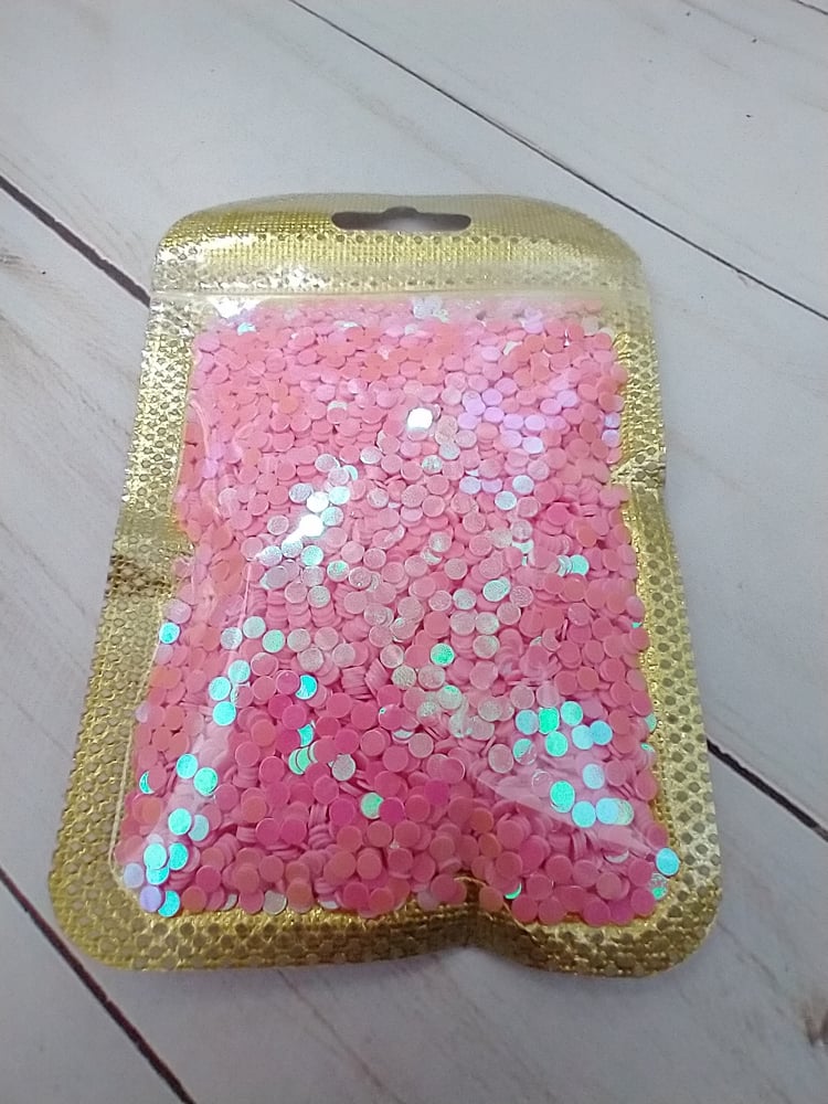 Image of Pink AB Sequin Dots