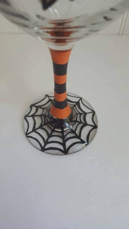 Image of HALLOWEEN WINE GLASS Paint Night @ The Shed 10/17 6-8pm