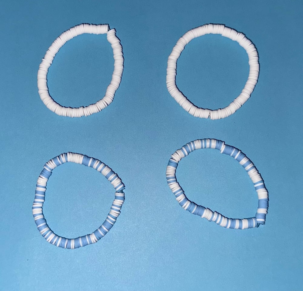 Image of Winter/Christmas Special - Clay Bracelets