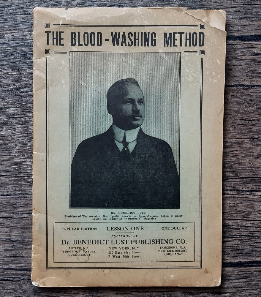 The Blood-Washing Method, by Dr. Benedict Lust