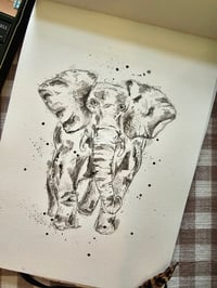 Image 1 of "Elephant" Graphite 