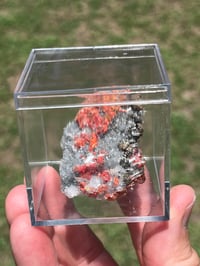 Image 11 of Realgar & Fine Quartz Points Specimen #2504