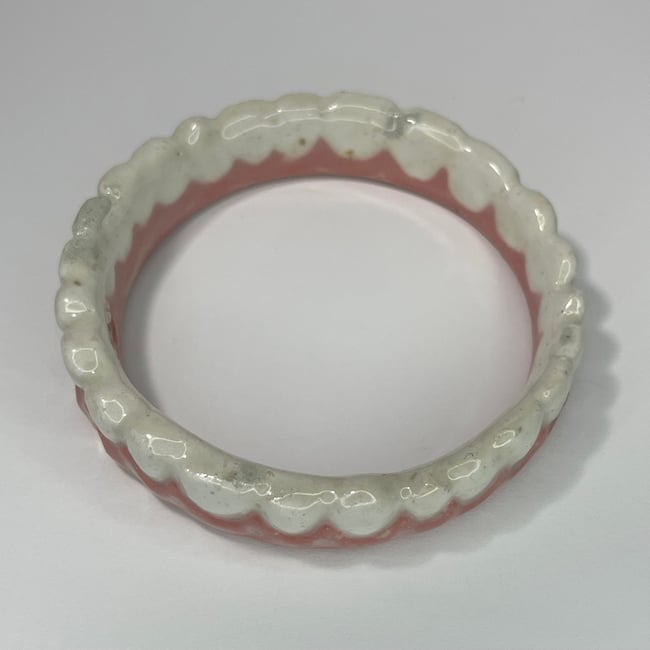 Teeth Bracelet Two with Speckles - 7.75 in Inner Diameter