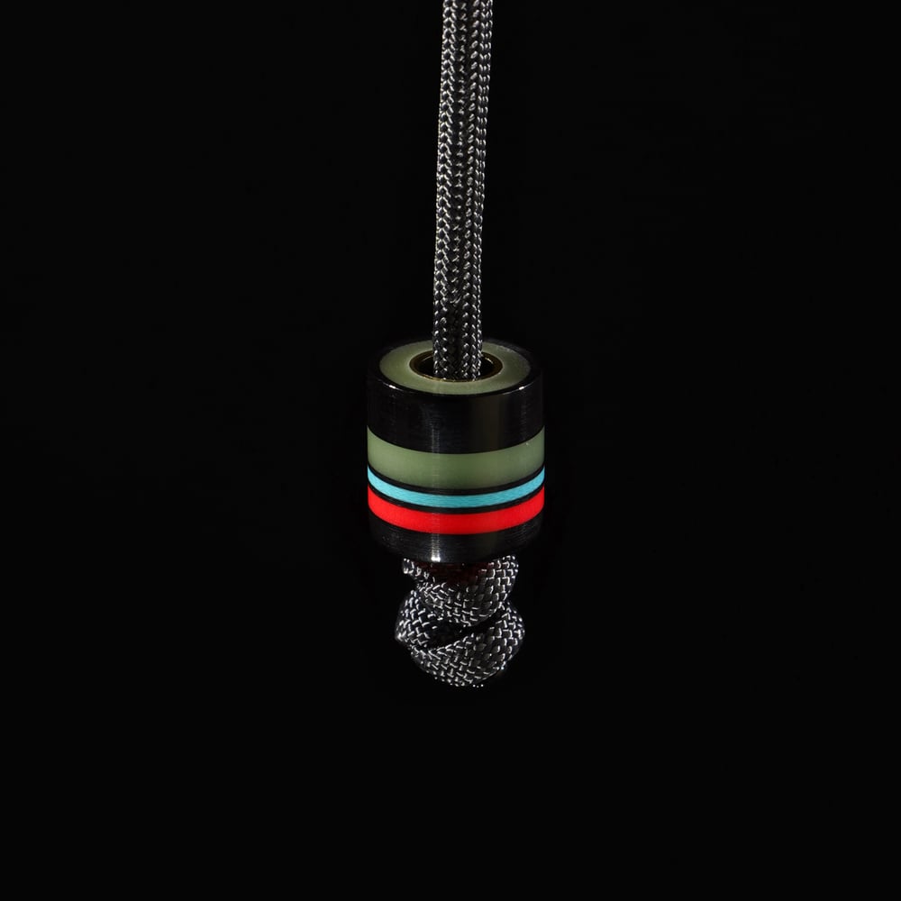 Midnight Circuit: Pitch variant EDC lanyard bead (GLOW)