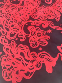 Image 4 of macabre florals bandana 