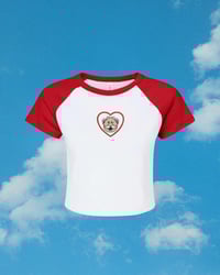 Image 1 of Simi Love Baby Tee - Summer Micro Embroidered Top