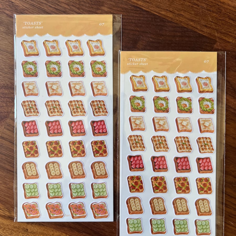 Image of 'Toasts' Sticker Sheet