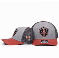 Image 1 of RBG 19' ORG/BLU Stitched SnapBack Hats